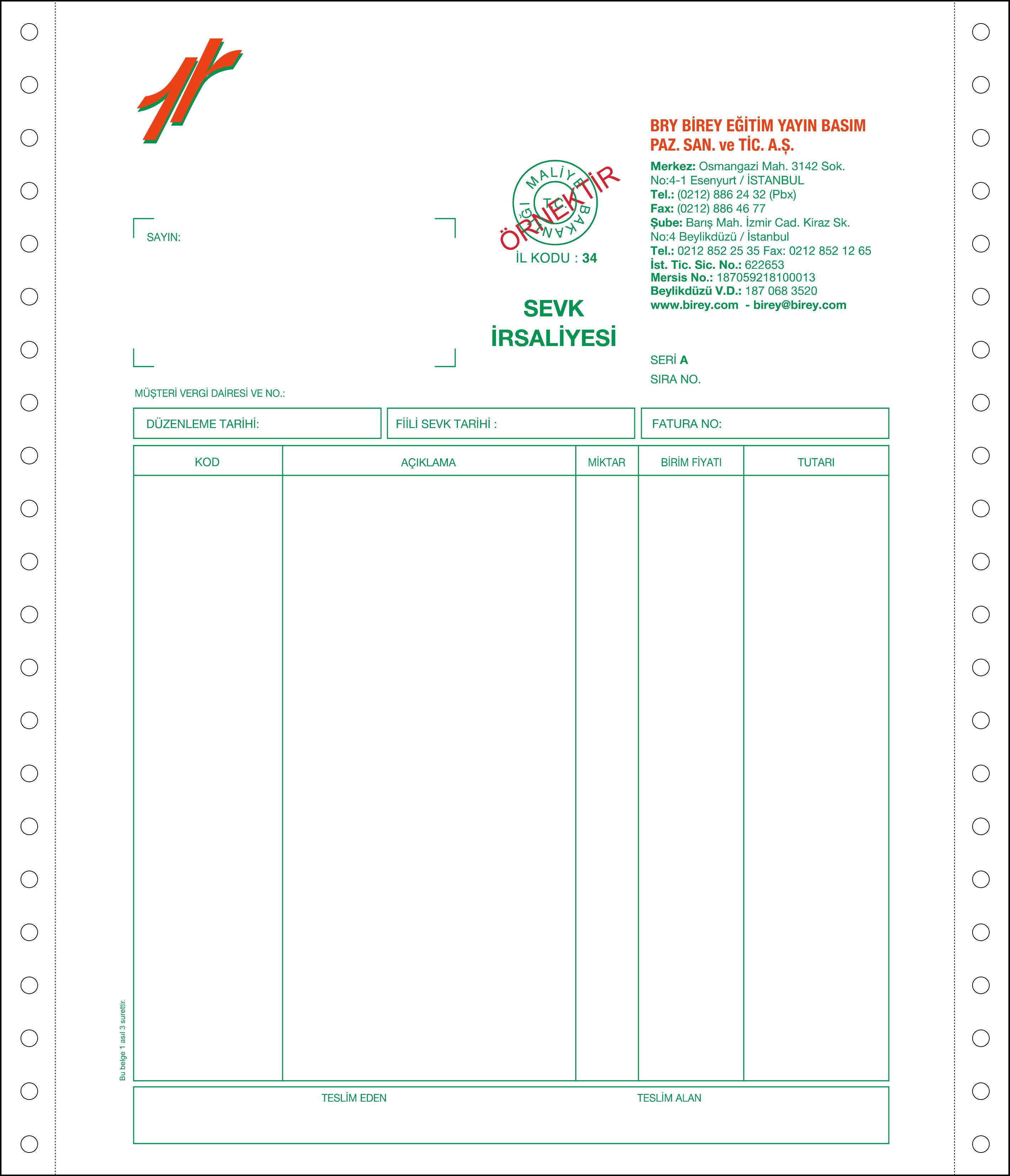 11X24-CM-SEVK-İRSALİYESİ