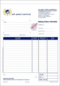 A4 CİLT İRSALİYELİ FATURA
