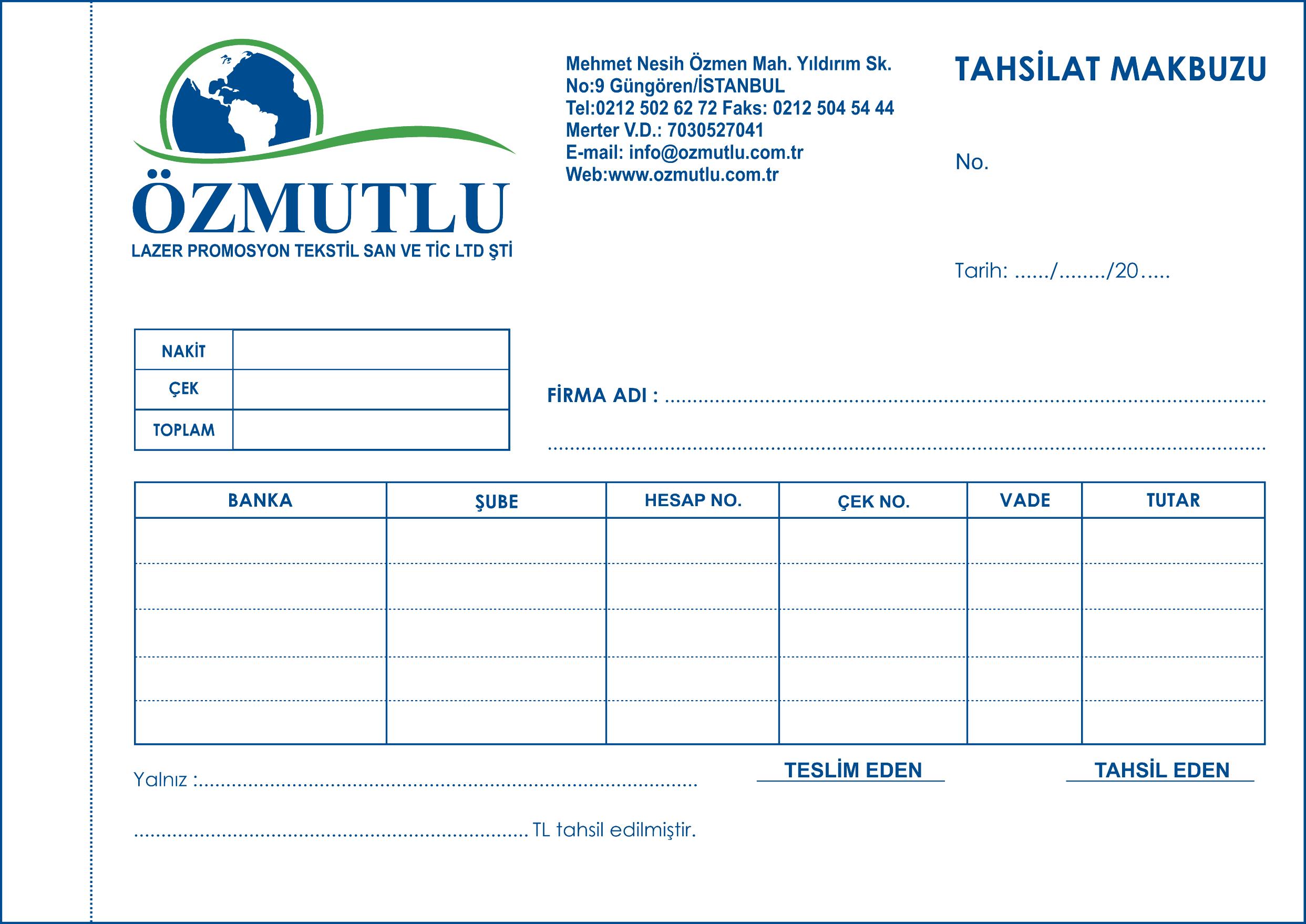 A5-TAHSİLAT-MAKBUZU-CİLT