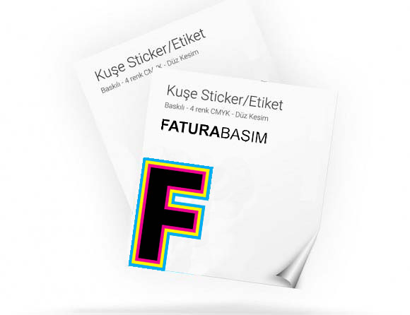 Kuşe Sticker / Etiket
