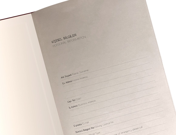 Ayraçlı Tarihsiz Defter / Ajanda