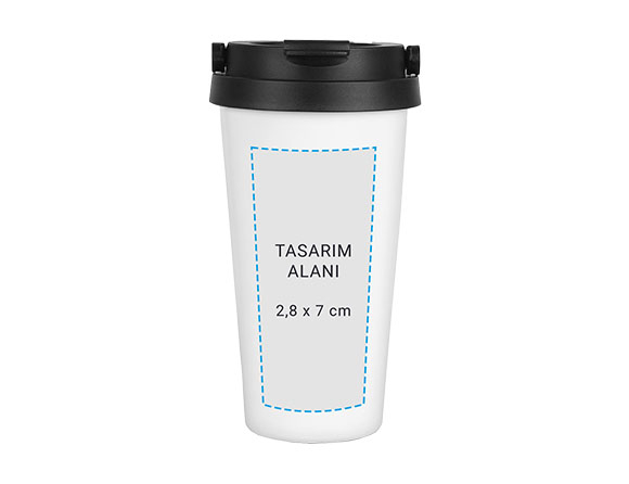 Kulplu Çelik Termos Mug