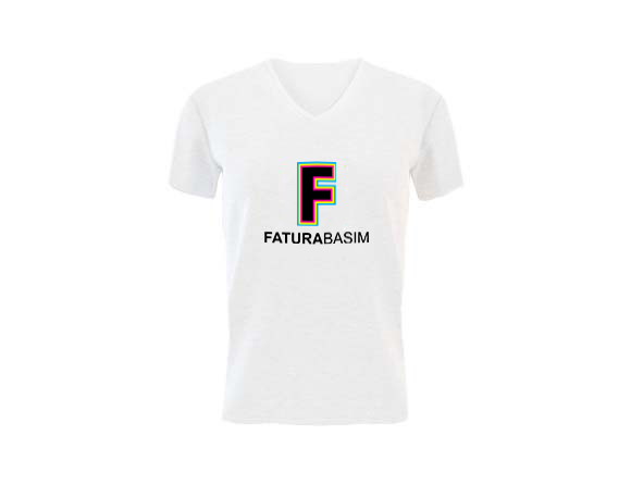 Unisex Tişört - V Yaka